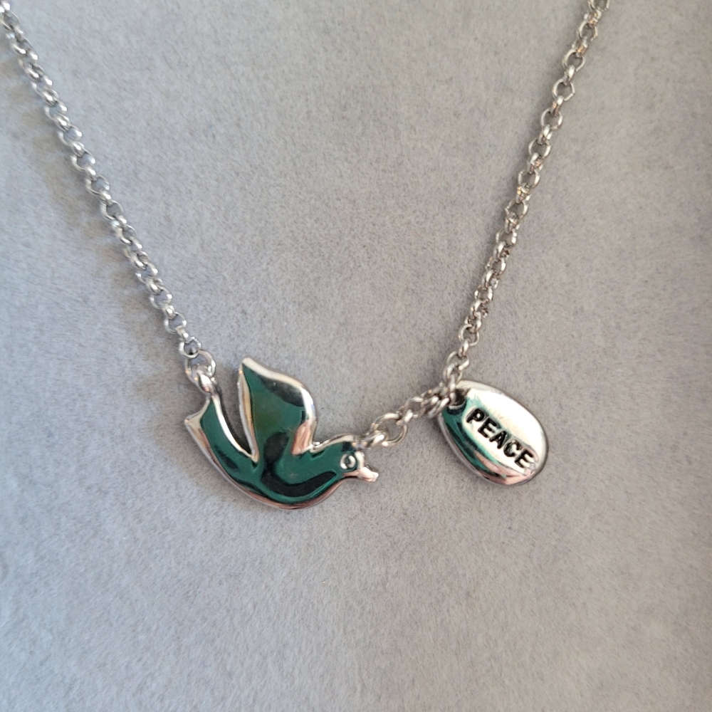 DOVE PEACE NECKLACE GIRLS 14"